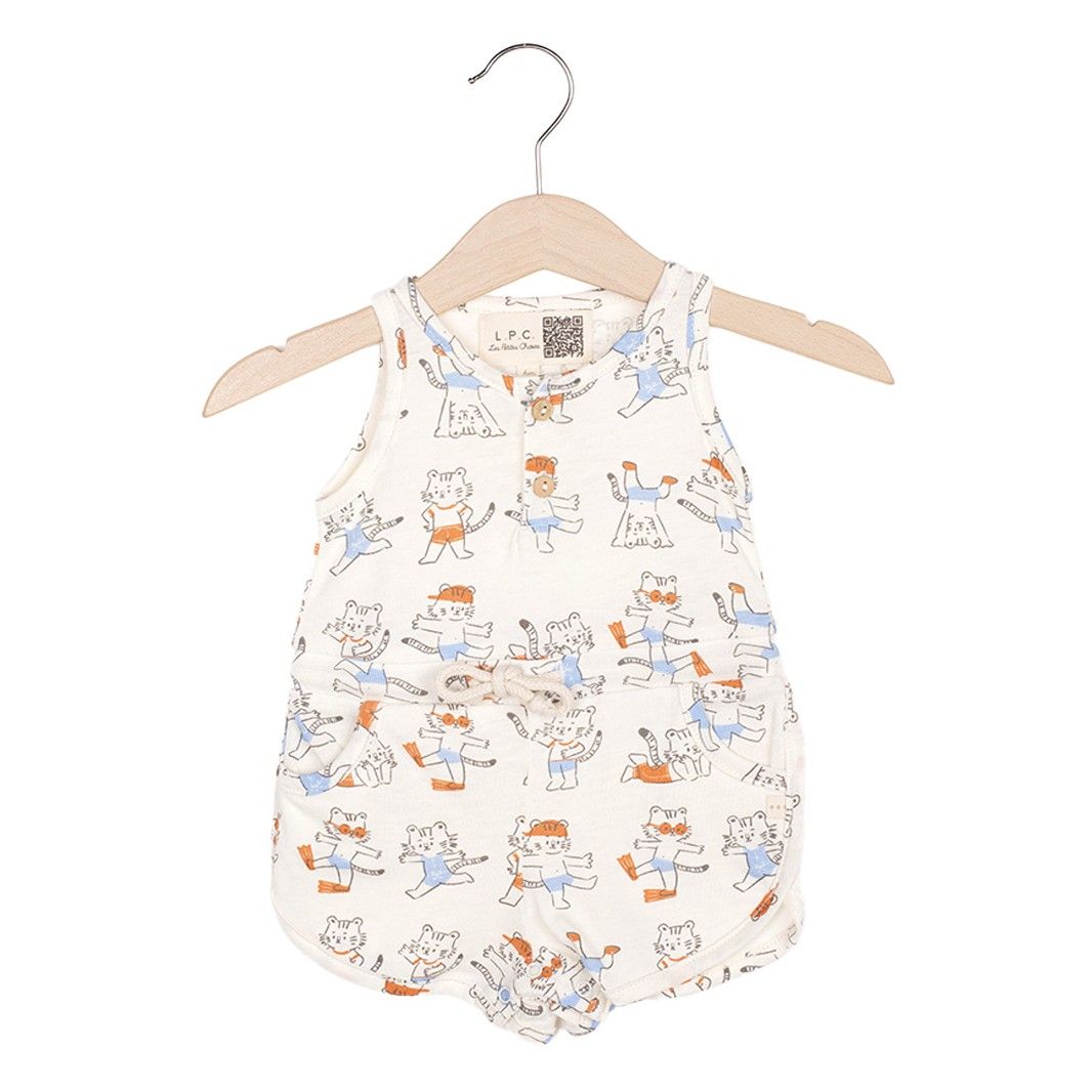 Combinaison été coton bébé garçon Sar L.P.C. imprimé