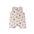 Combishort sans manches bébé BB&CO gaze coton oiseaux