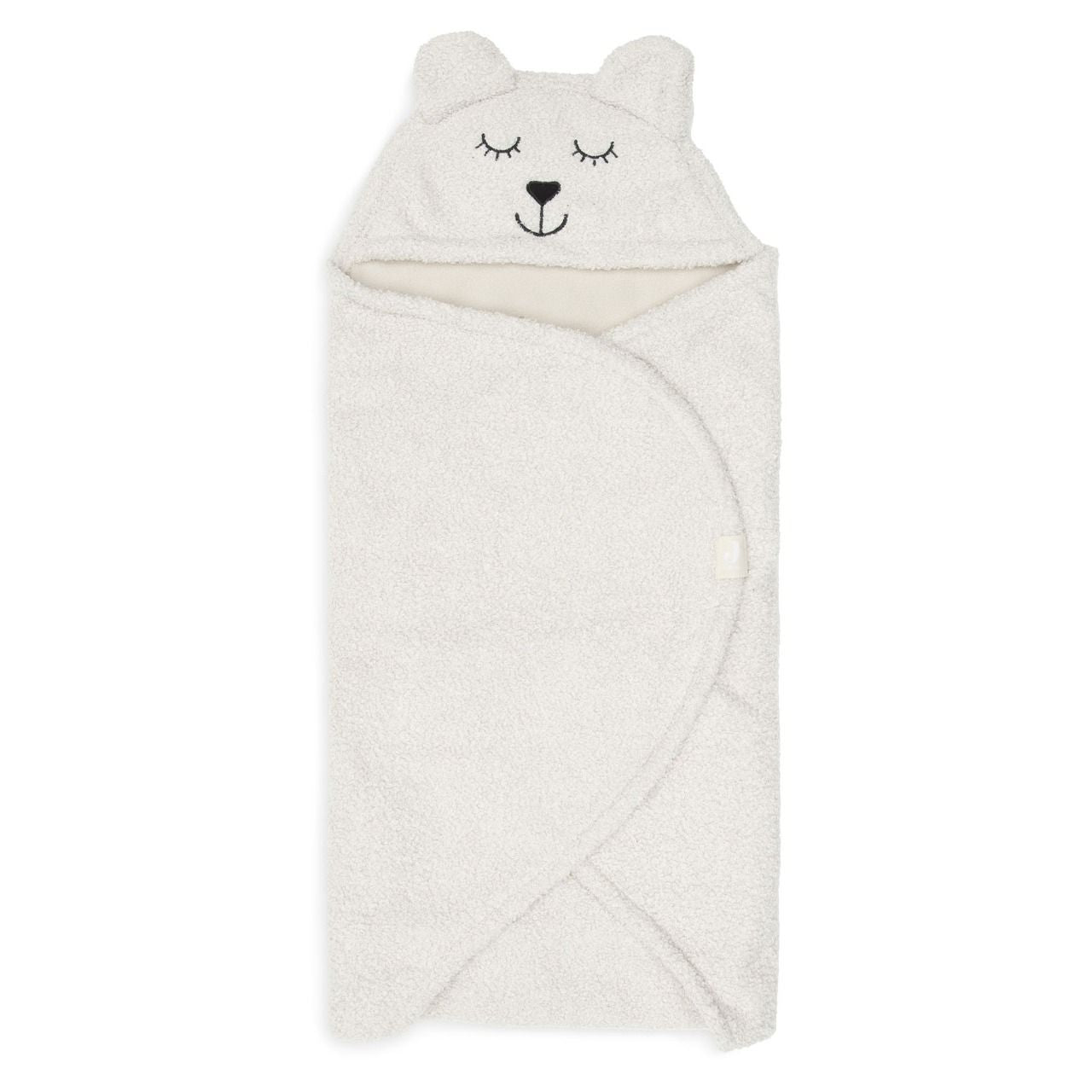 Couverture portefeuille Jollein Bear Boucle Oatmeal