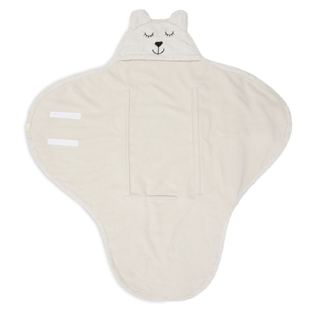 Couverture portefeuille Jollein Bear Boucle Oatmeal