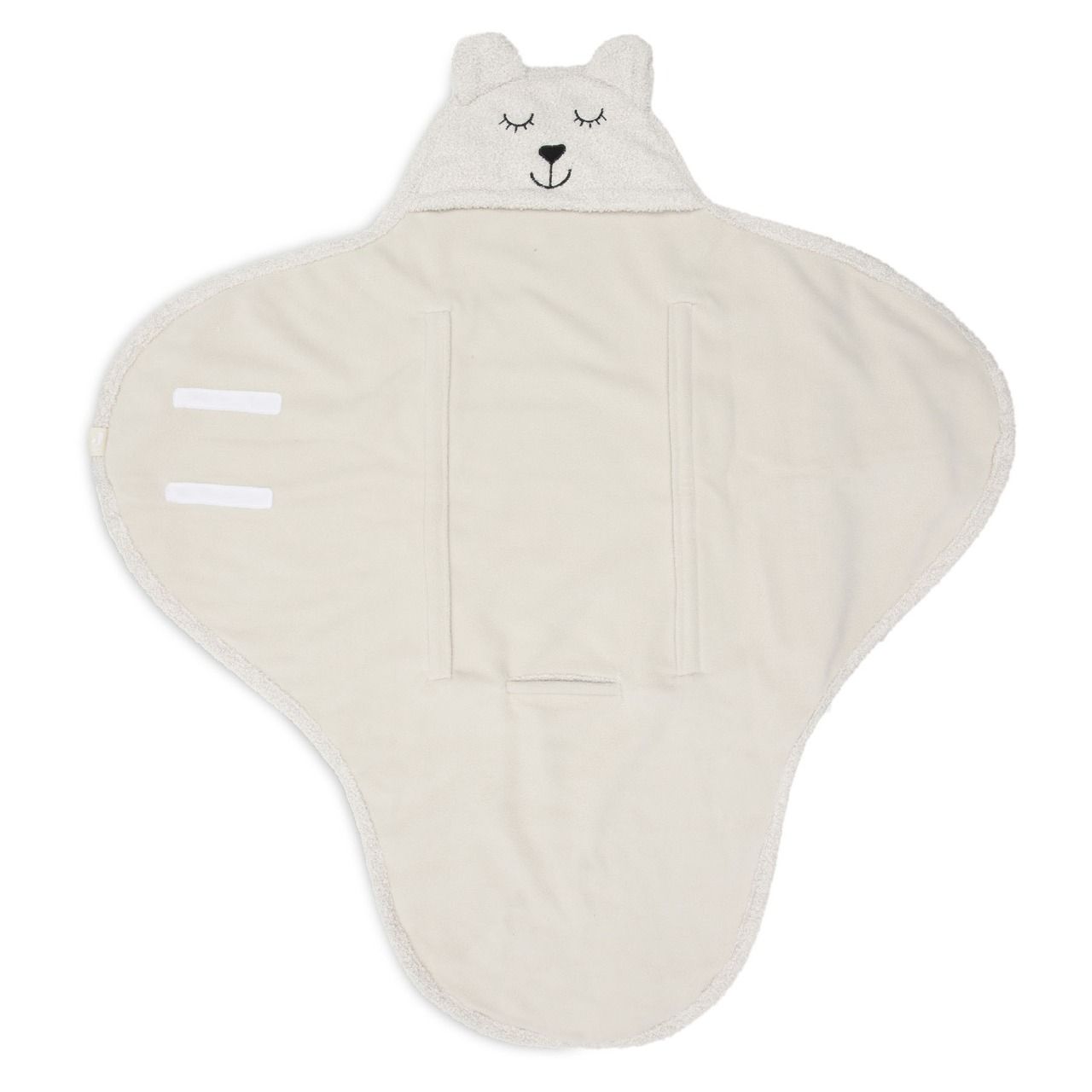 Couverture portefeuille Jollein Bear Boucle Oatmeal