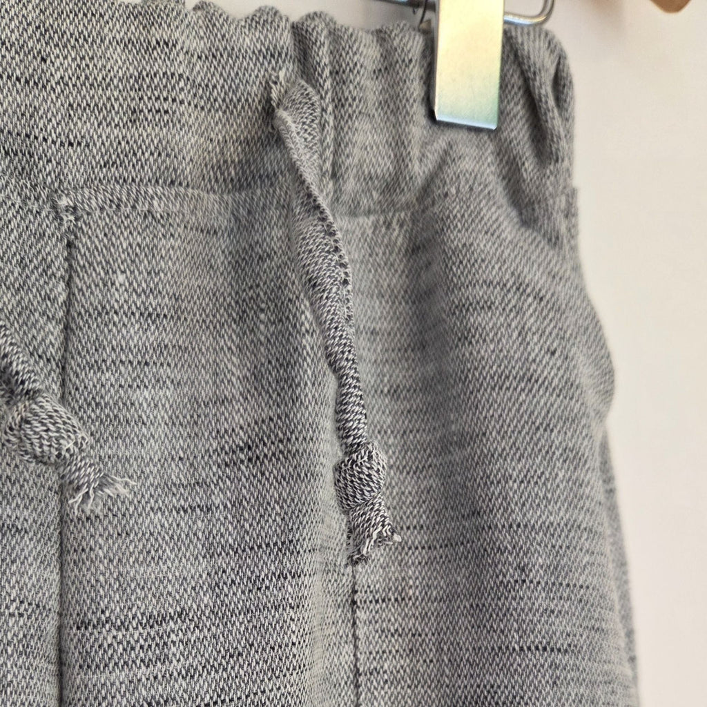 Ensemble Garçon Chemise Pantalon Gris Chiné Effet Lin