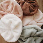 Fleur de douche éponge bambou Poule House multico