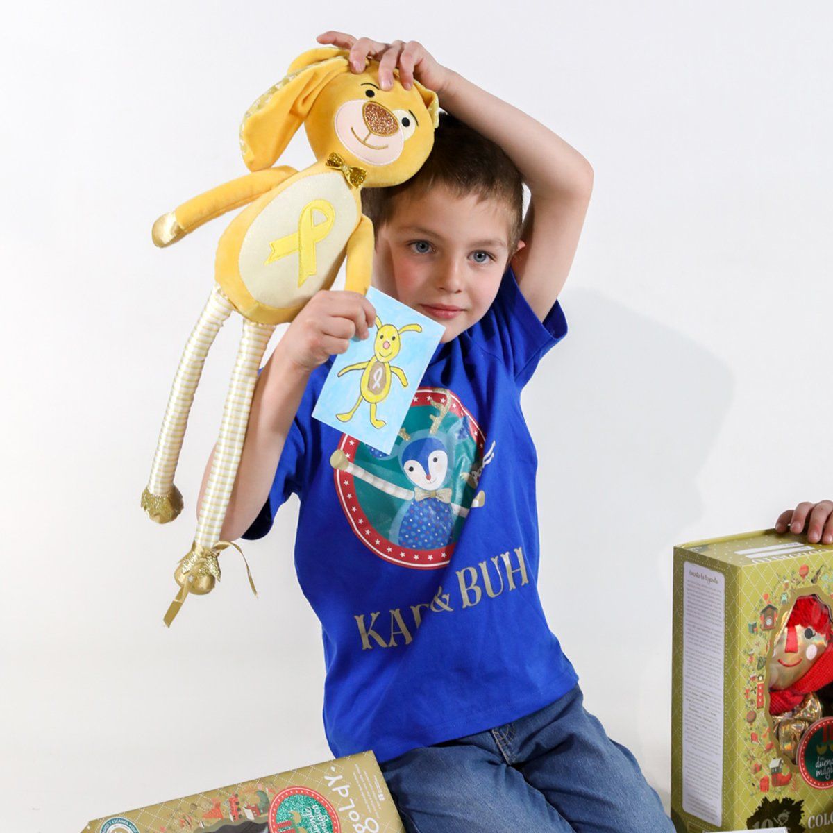 Mon lutin magique poupée peluche noel Goldy