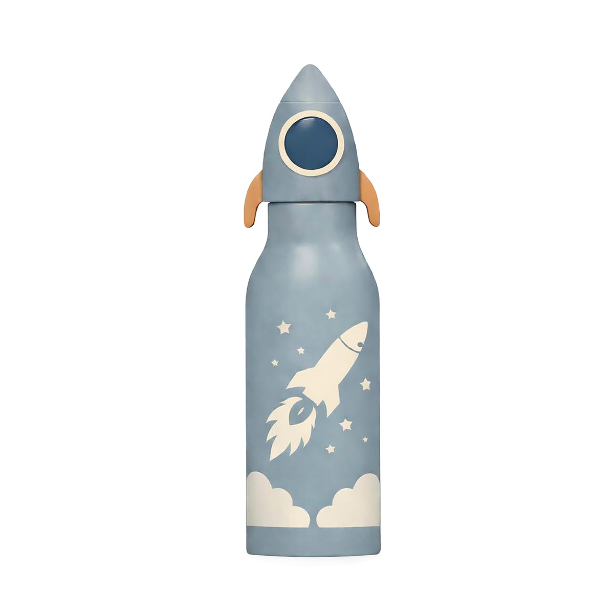 Gourde isotherme enfant en inox 400ml Zazu Fusée