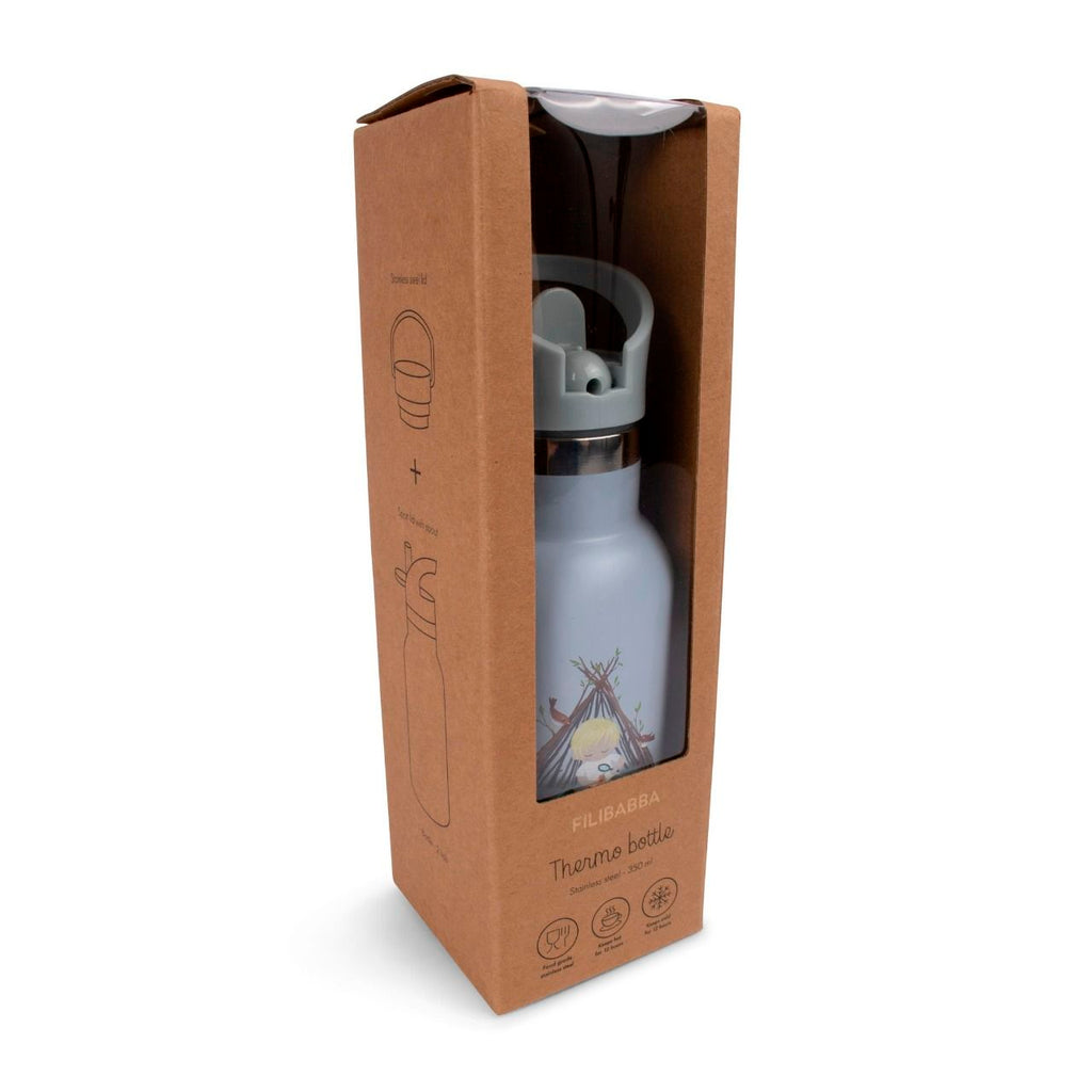 Gourde en acier inoxydable 350 ml Filibabba Tiny bleu