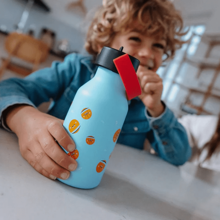 Gourde isotherme 350 ml enfant Hello Hossy Bball crew