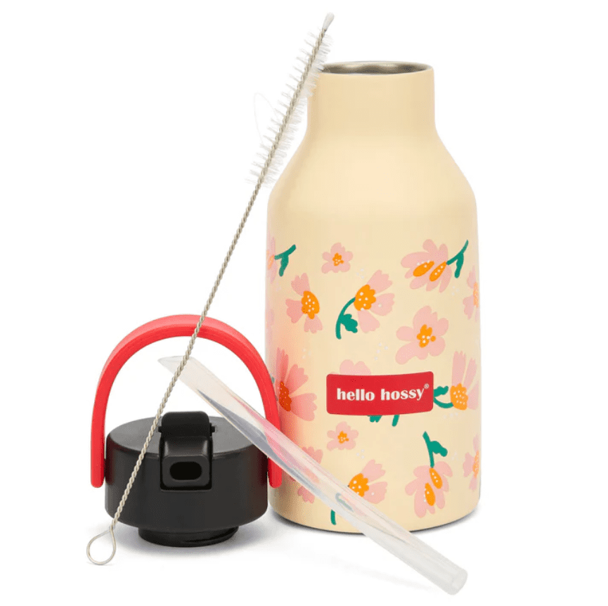 Gourde isotherme 350 ml enfant Hello Hossy fleurs