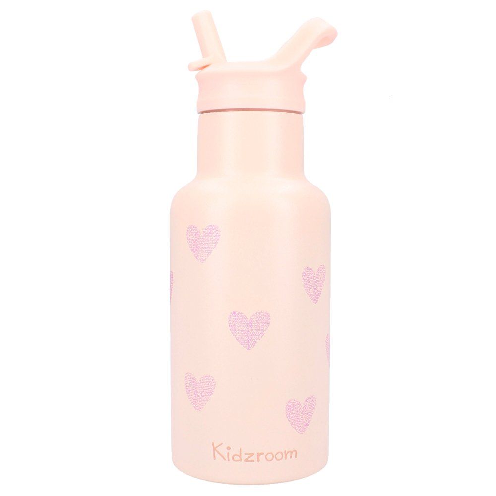 Gourde pour enfant 350 ml Kidzroom Coeur rose