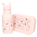 Lunch box compartiments silicone Kidzroom Fleurs rose