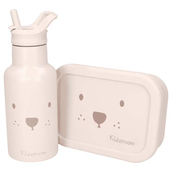 Lunch box compartiments silicone Kidzroom Ourson sable