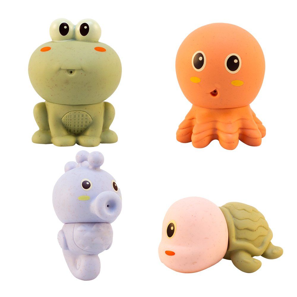 Jouets de bain 4 animaux d'eau écoresponsable Magni