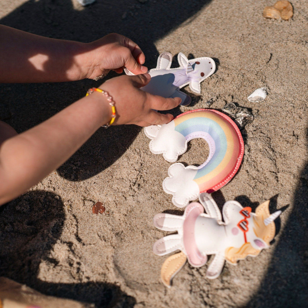 Jouets de bain bébé en néoprène Filibabba 3 licornes