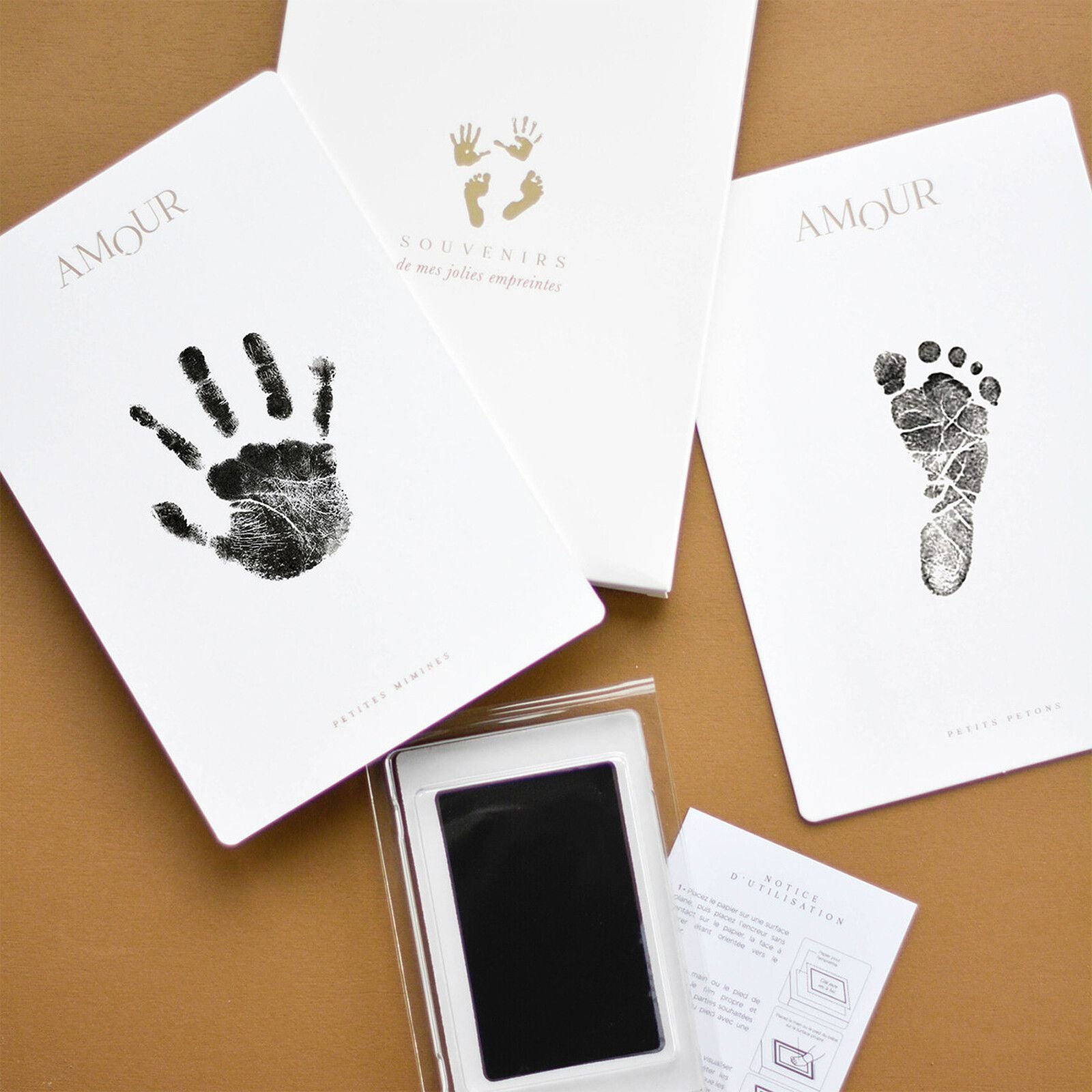 Kit d'empreintes pour bébé souvenir de naissance Zakuw
