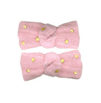 Lot 2 barrettes cheveux bébé fille gaze de coton BB&CO