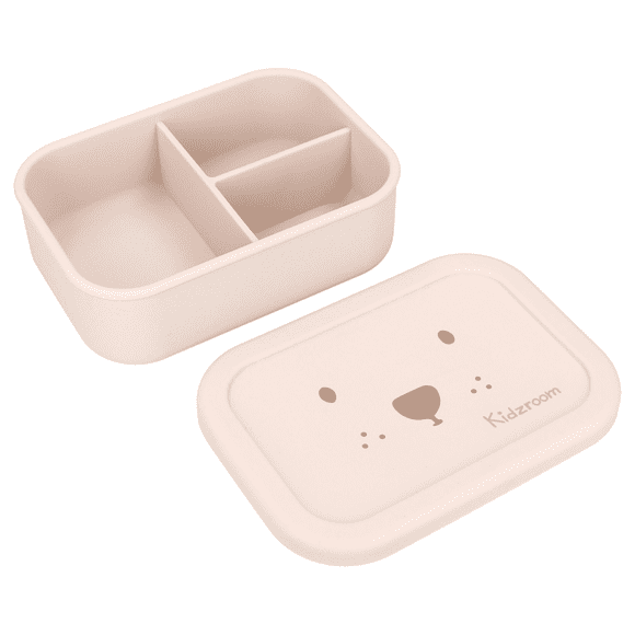 Lunch box compartiments silicone Kidzroom Ourson sable