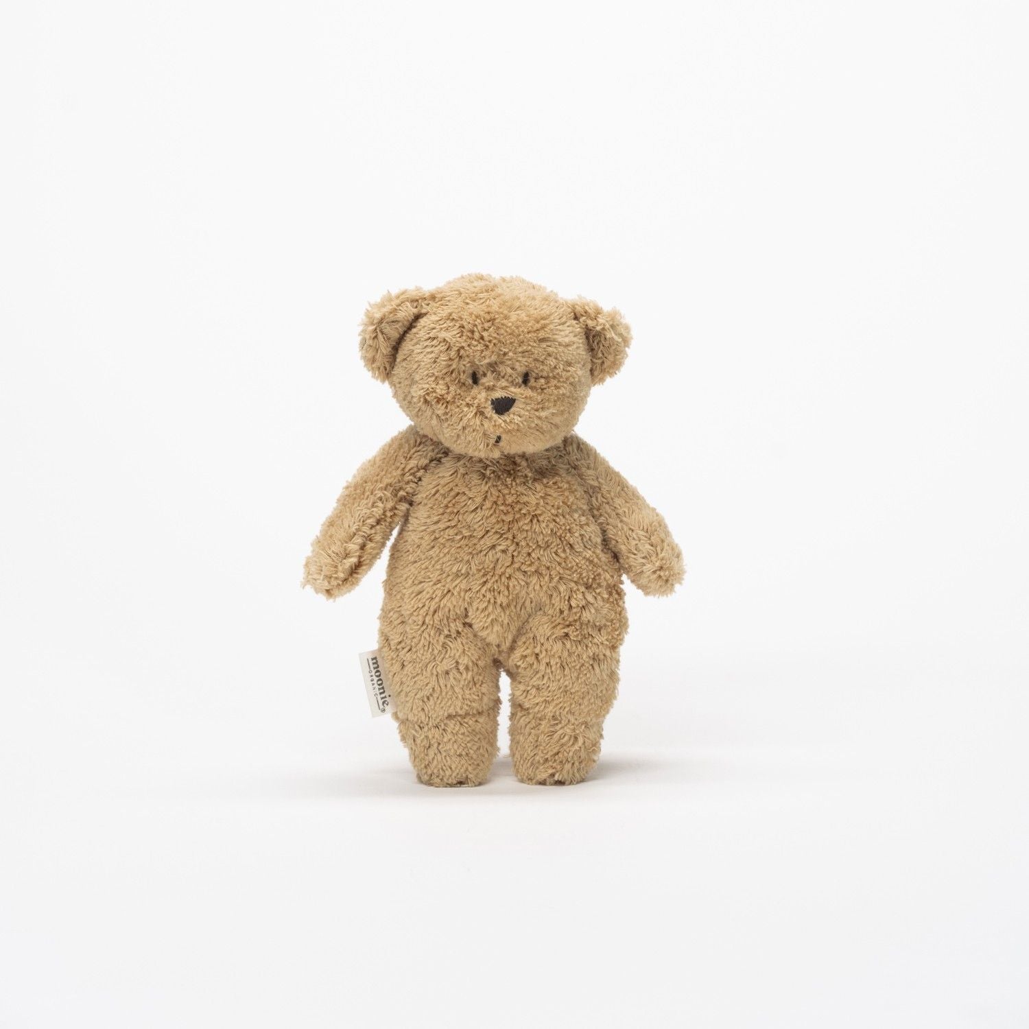Mini Ours Sensoriel Moonie Cappuccino Peluche Coton Bio