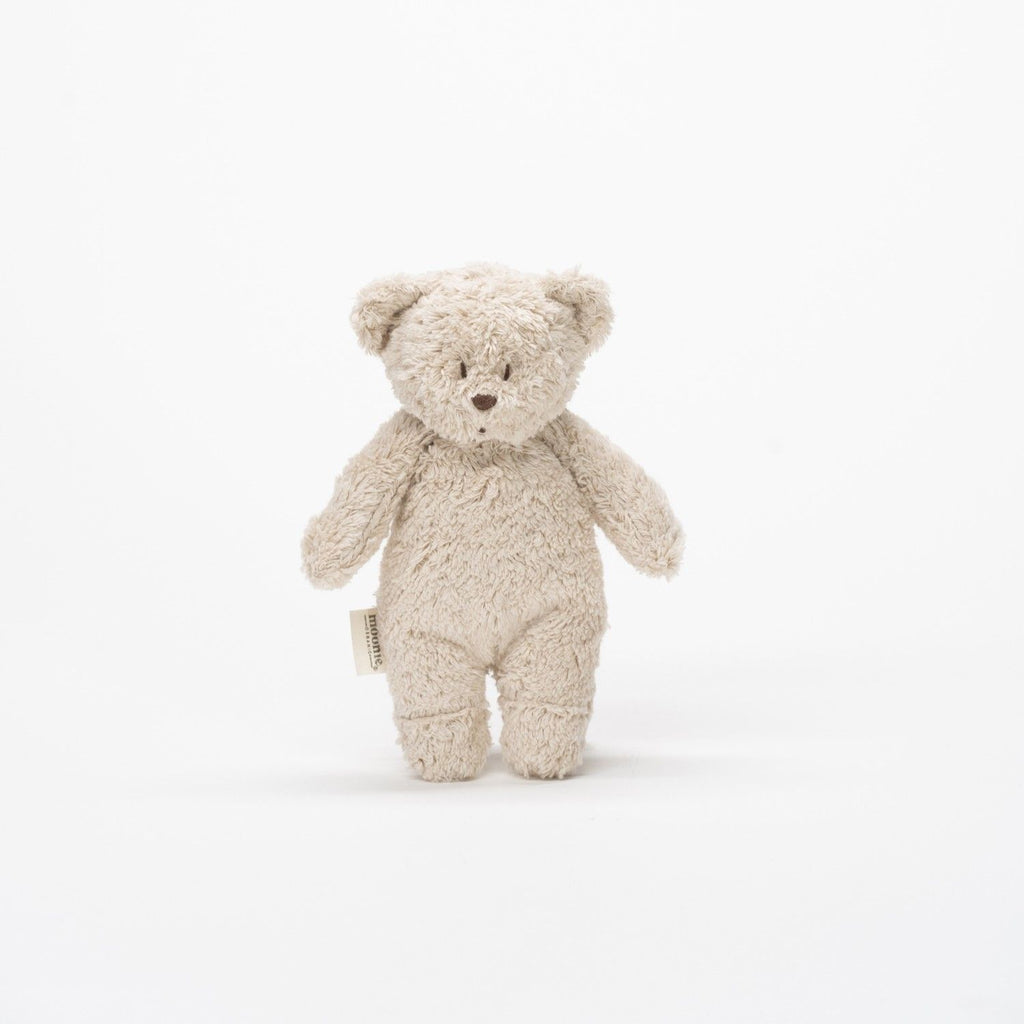 Mini Ours Sensoriel Moonie Sable Peluche Éveil Coton Bio