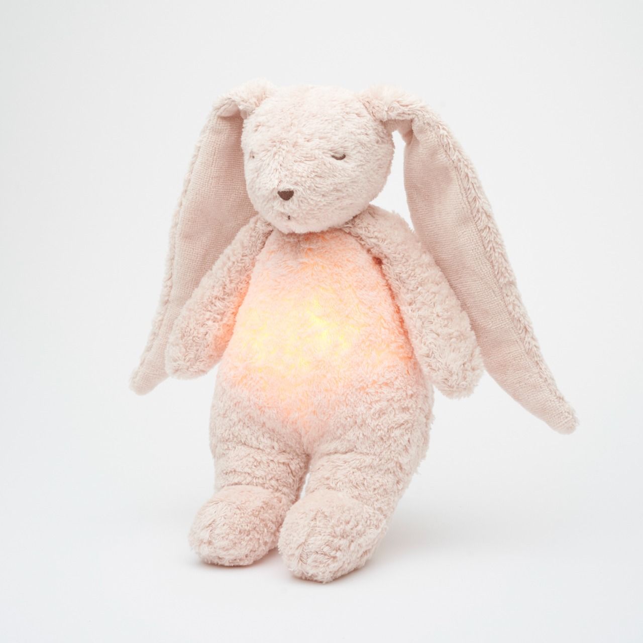 Peluche Lapin Nature Moonie 2.0 sons & lumières rose