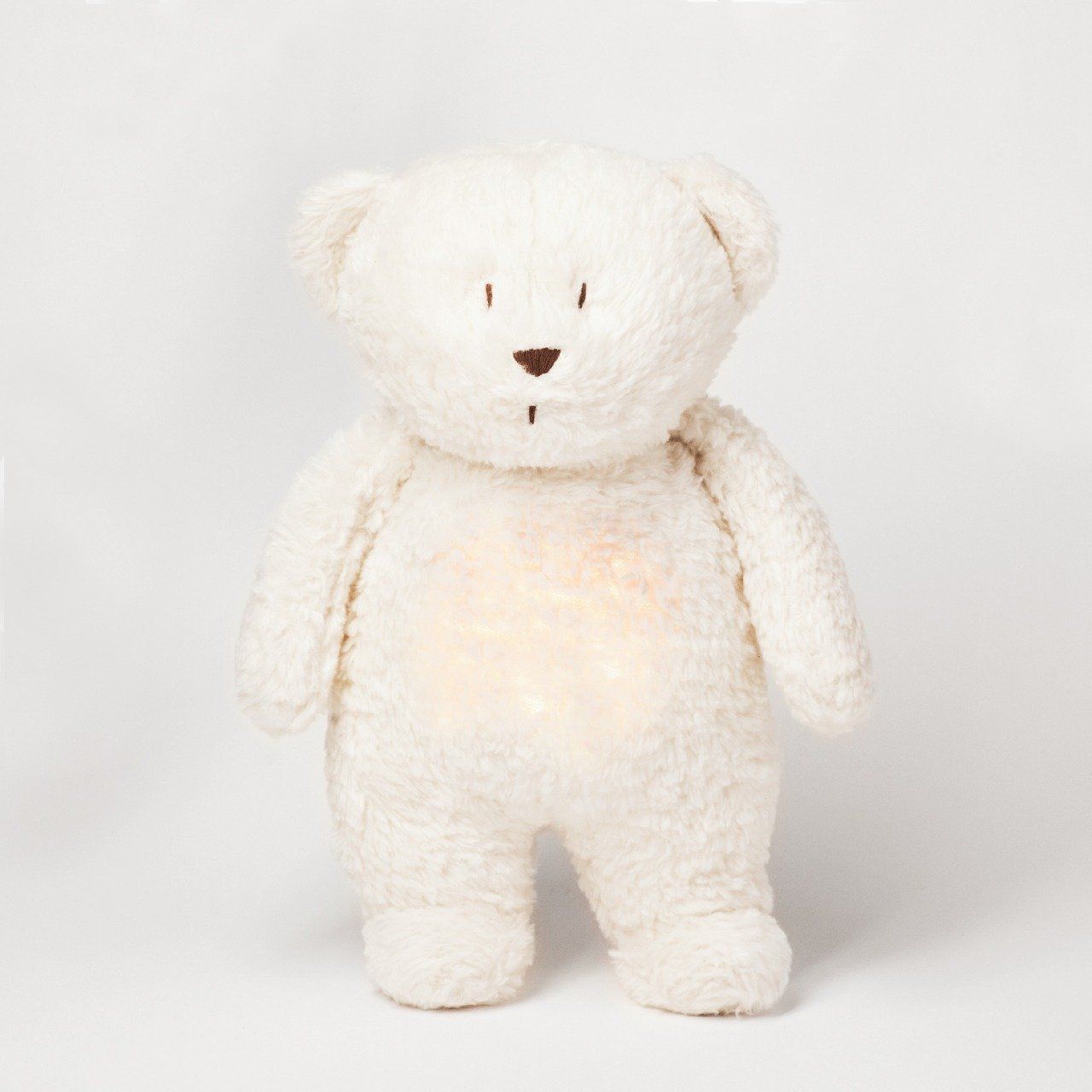 peluche ours vintage Moonie 2.0 sons & lumières blanc