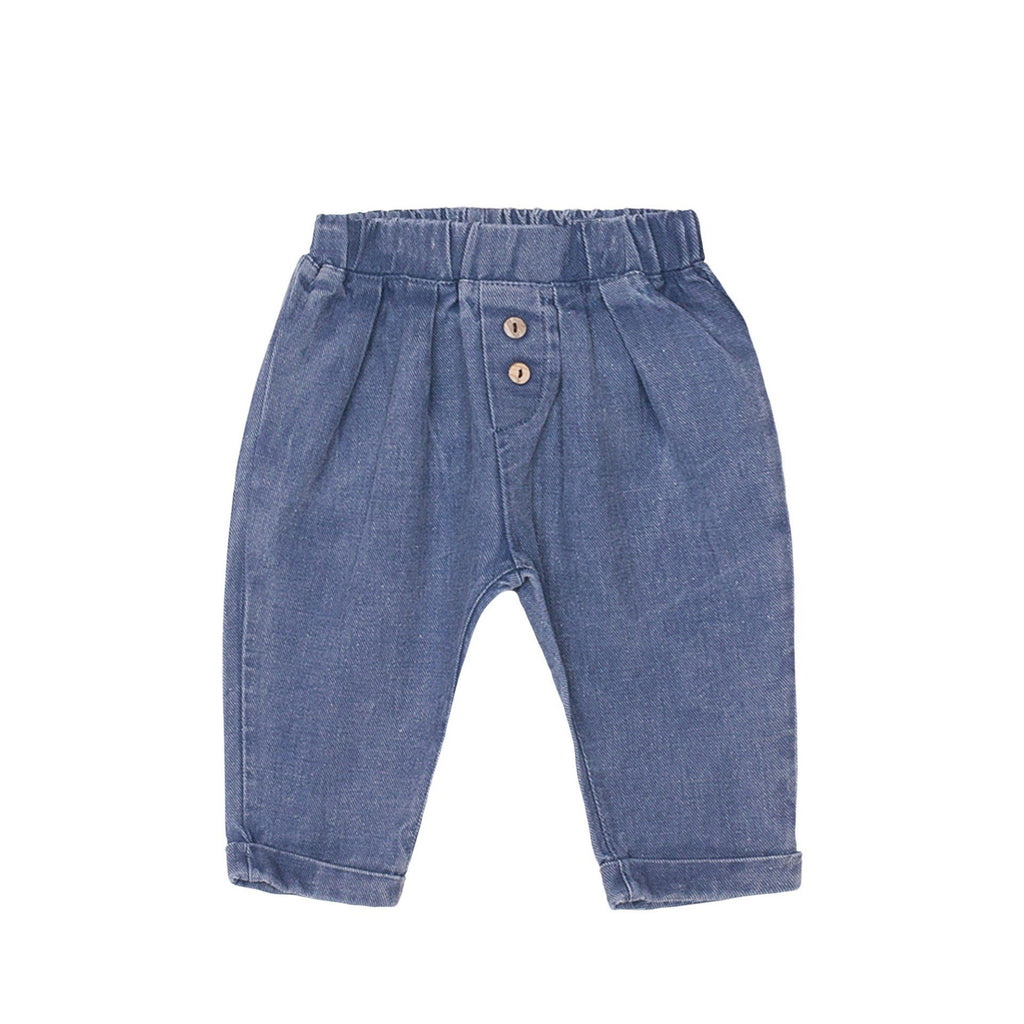 Pantalon été mixte denim bébé enfant Paco L.P.C. bleu