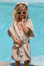 Peignoir de bain BB&CO soft bambou gaze coton biscuit