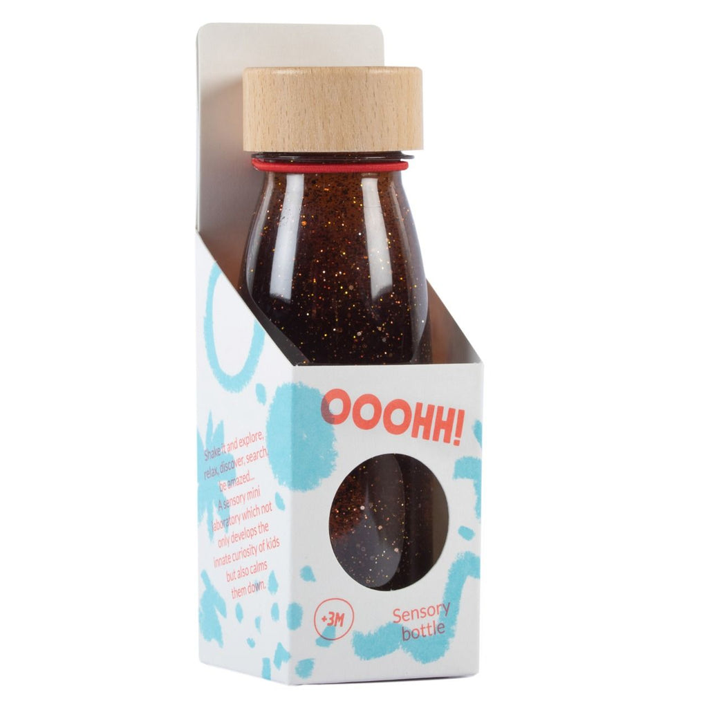 Bouteille sensorielle Petit Boum marron