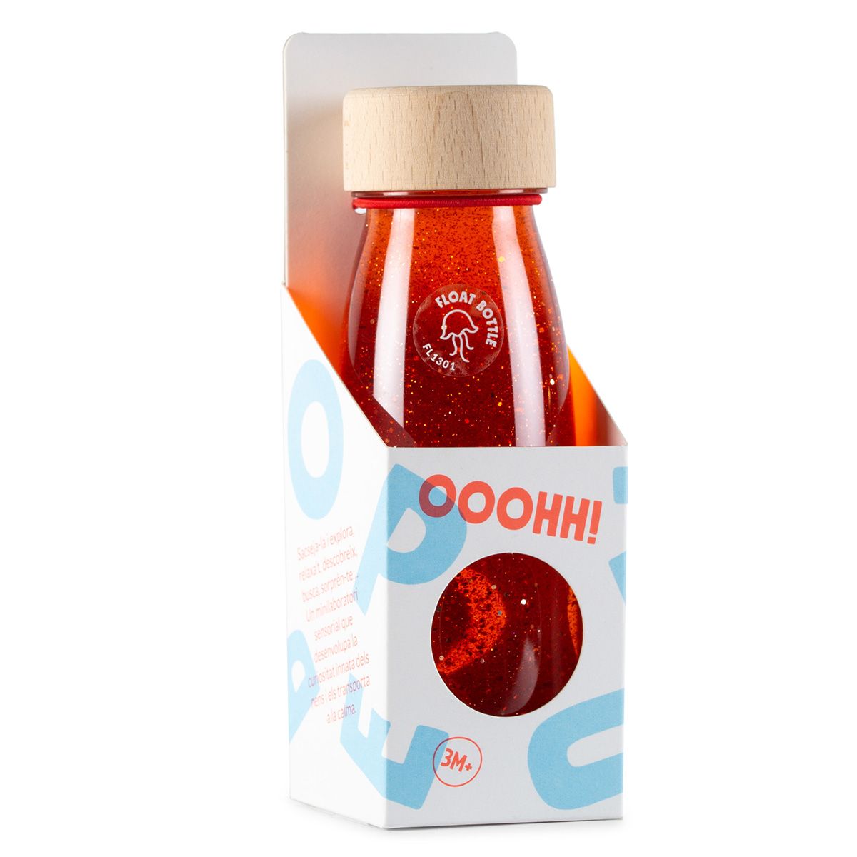 Bouteille sensorielle Petit Boum orange