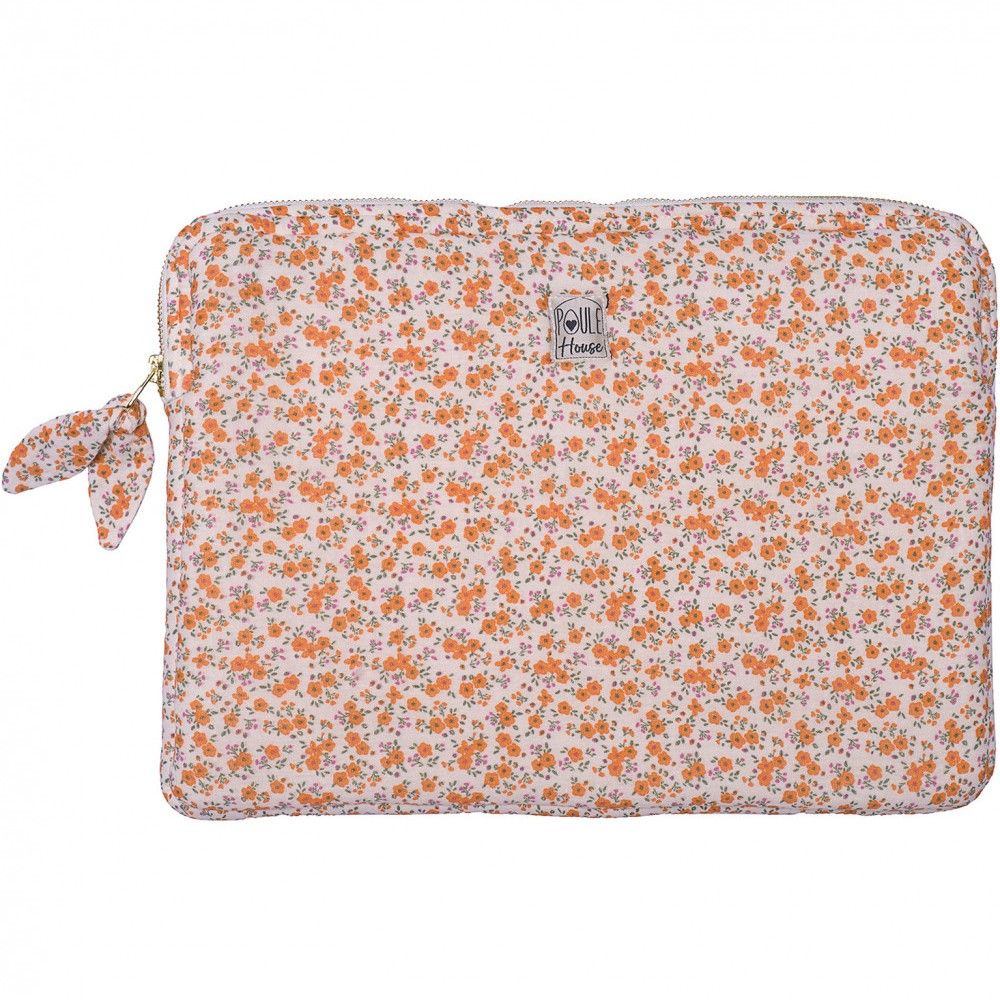 Pochette PC/tablette Poule House liberty grand modèle
