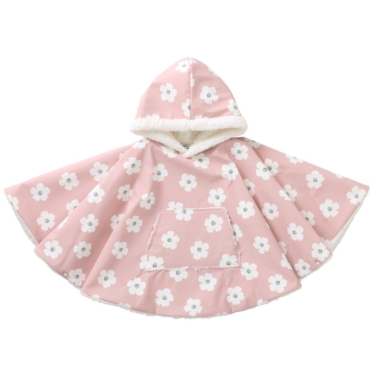Poncho de pluie ciré bébé imperméable BB&CO fleurs