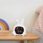 Réveil éducatif lapin Sarah avec veilleuse & sons Zazu
