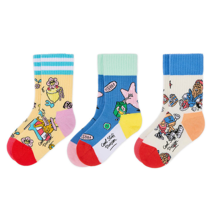 Coffret cadeau chaussettes enfant Hello Hossy Happy Beats