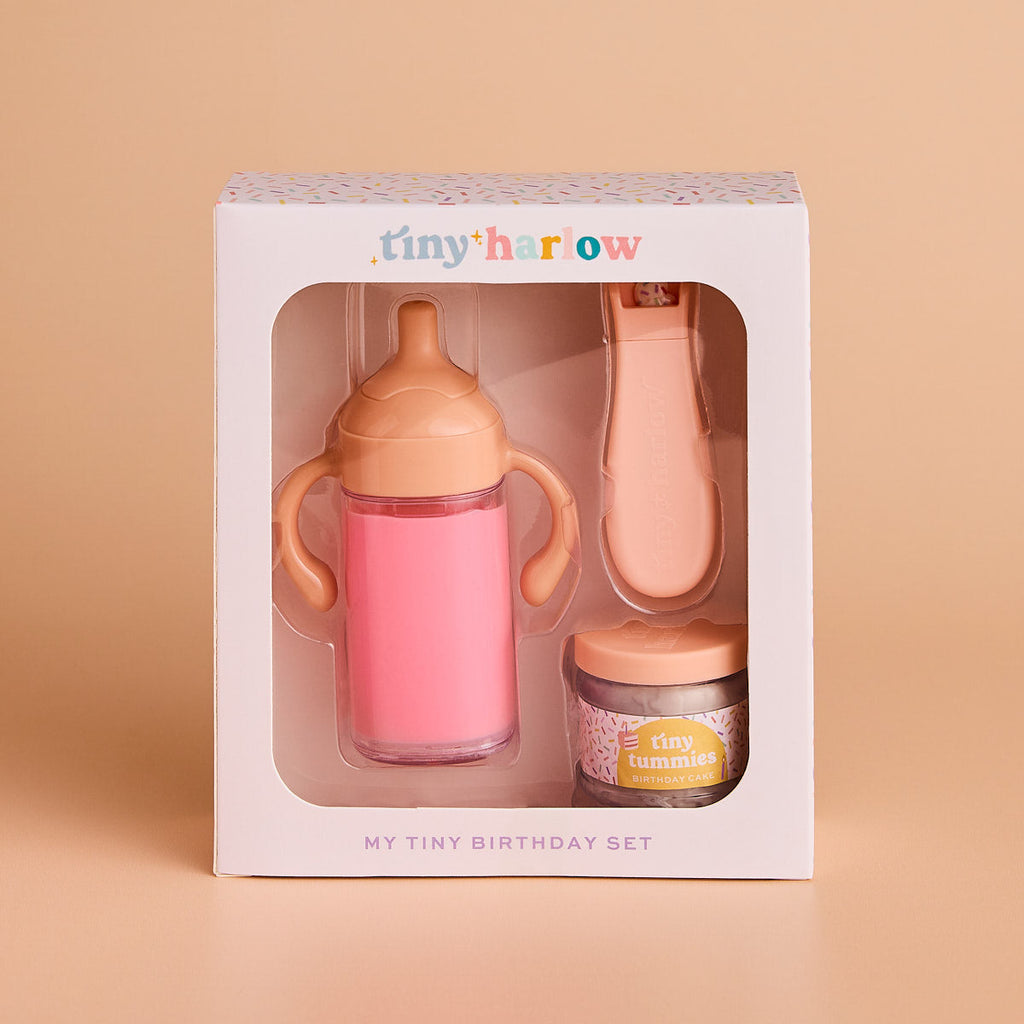 Box anniversaire biberon magique et petit pot Tiny Harlow
