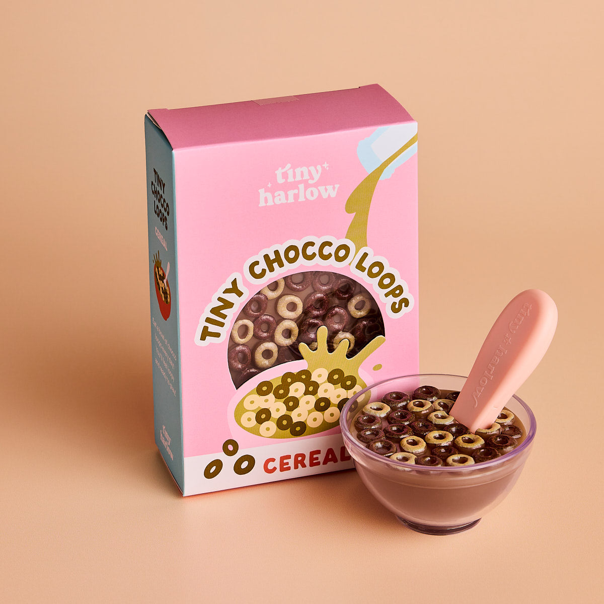 Bol céréales magique pour poupée Tiny Harlow chocolat