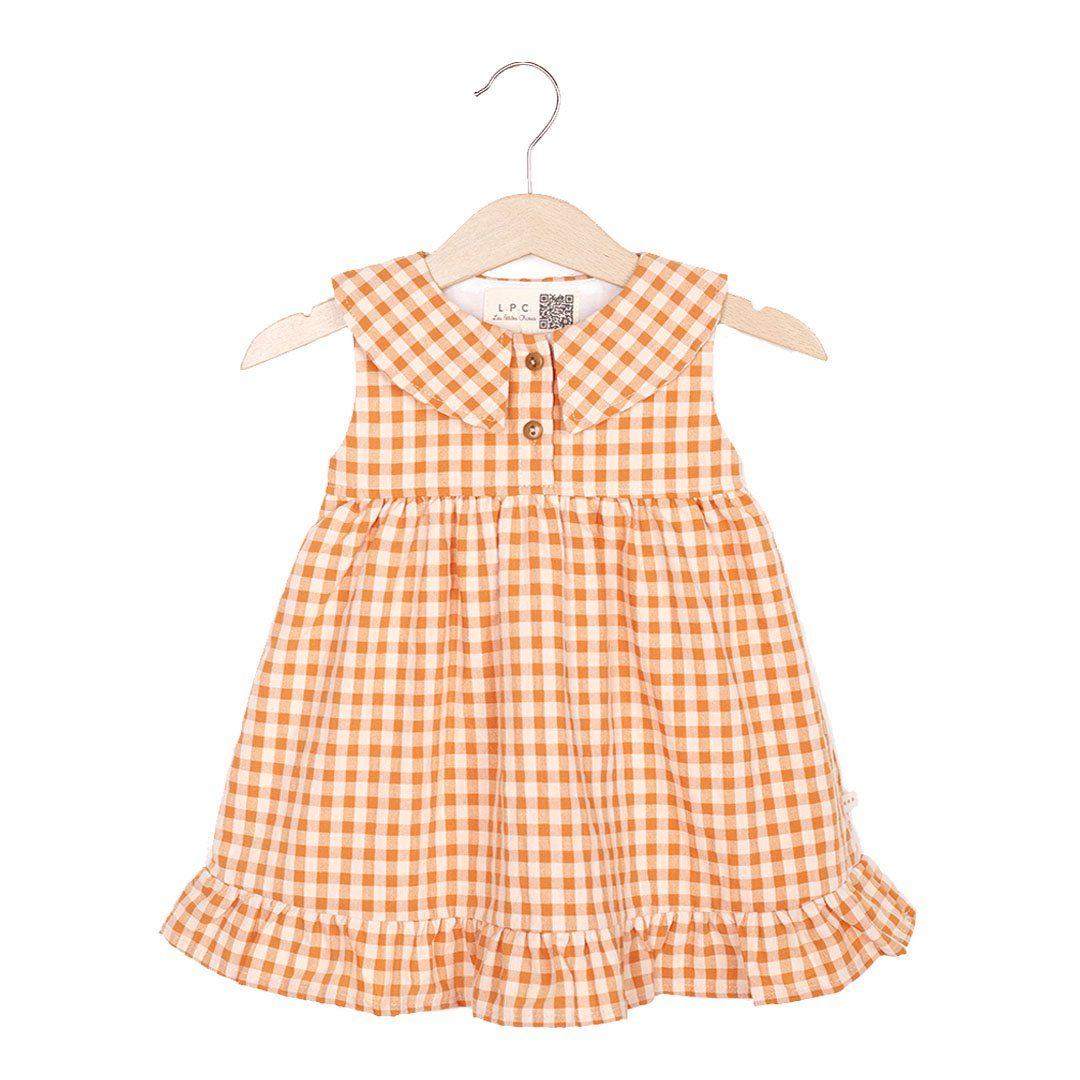 Robe été fille Lizzy L.P.C. coton bio vichic orange