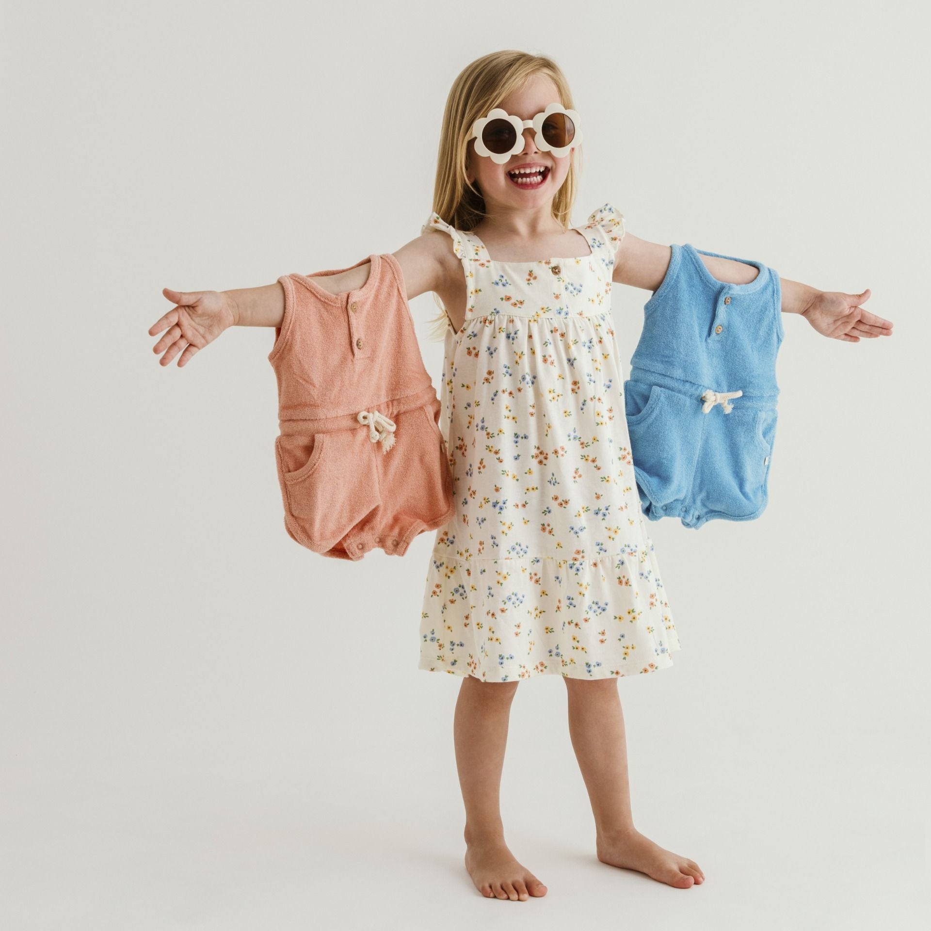 Robe été fille Leonie L.P.C. Jersey coton bio Capucine
