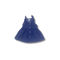 Robe évasée petits noeuds bébé fille BB&CO bleu jean