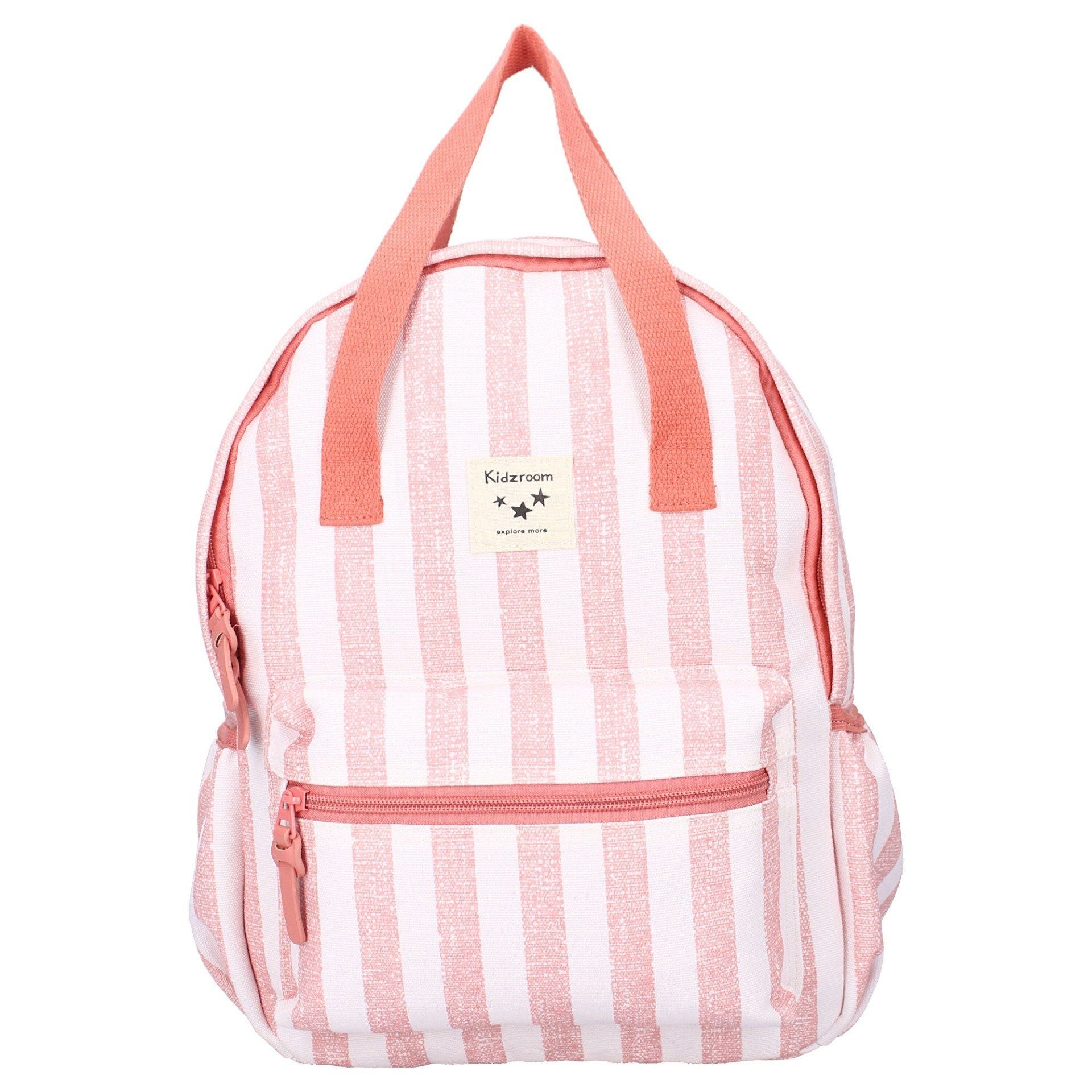 Sac à dos enfant à anses Kidzroom Rayures roses