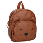 Sac à dos enfant Kidzroom ourson similicuir cognac