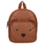 Sac à dos enfant Kidzroom ourson similicuir cognac