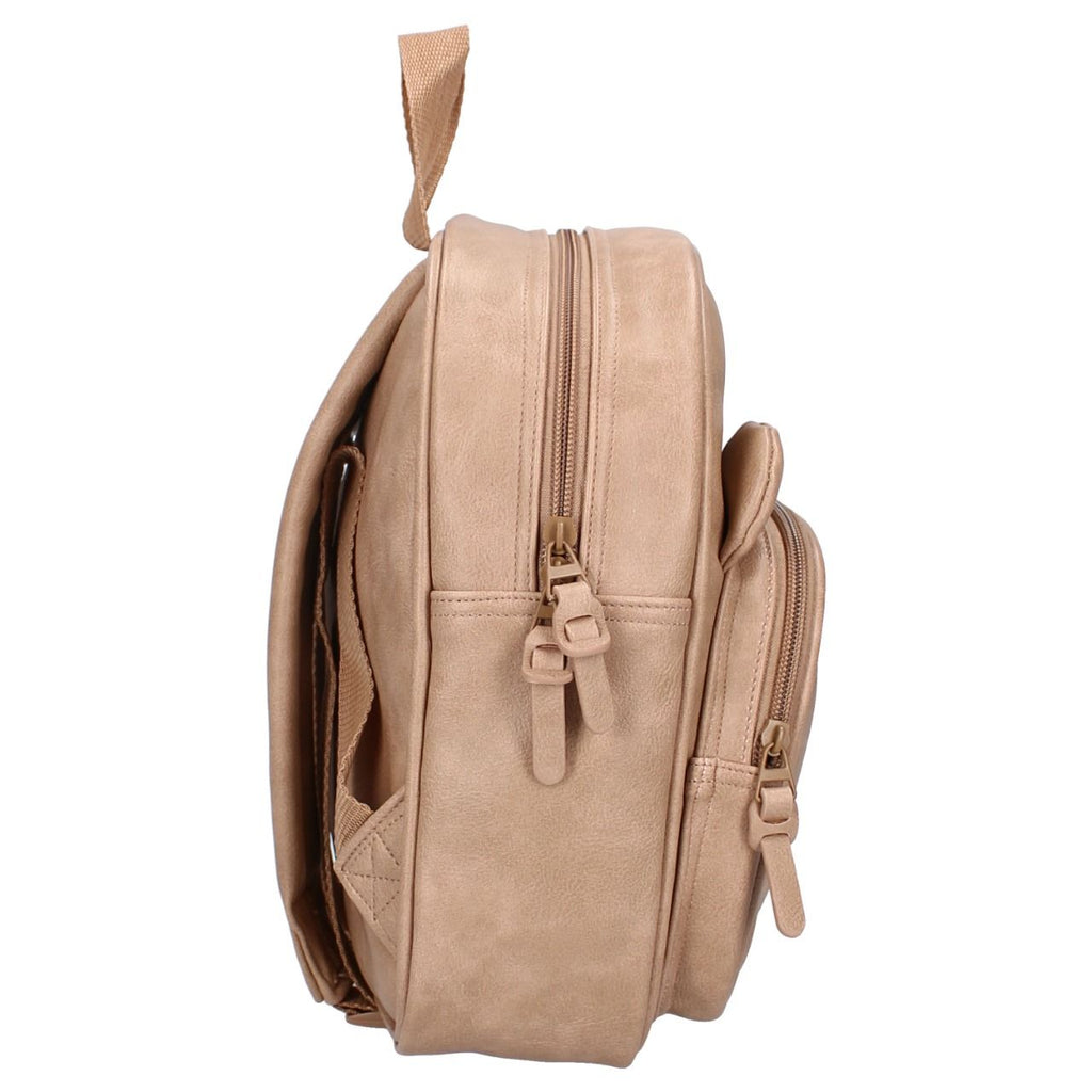 Sac à dos enfant Kidzroom ourson similicuir sable