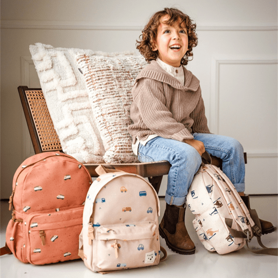 Sac à dos enfant Kidzroom Hélicoptères beige