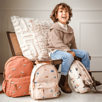 Sac à dos enfant Kidzroom Camions terracotta marron