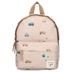 Sac à dos enfant Kidzroom voitures beige