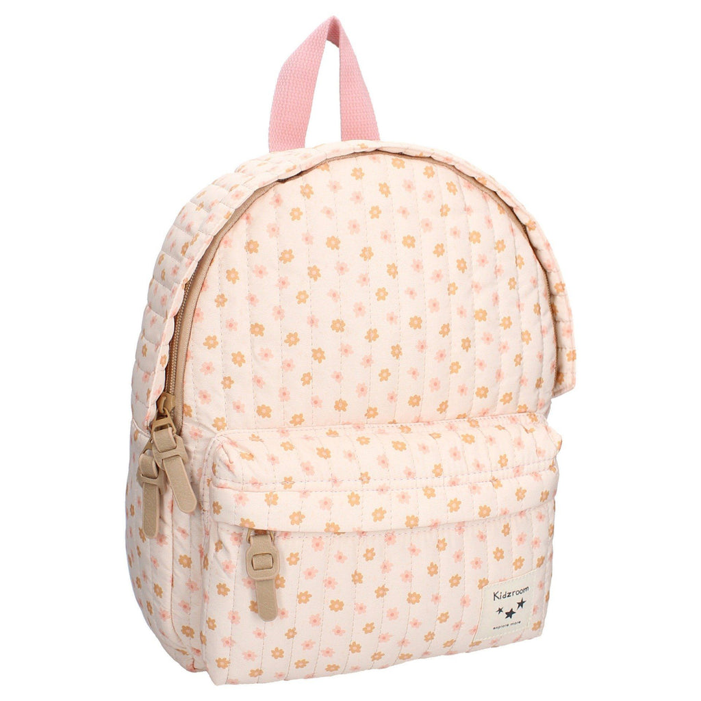 Sac à dos enfant matelassé Kidzroom Petites Fleurs rose