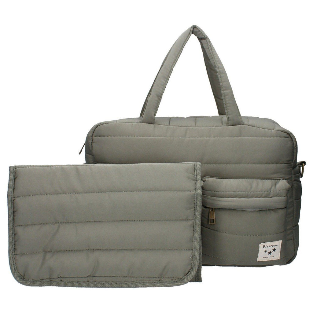 Sac à langer matelassé imperméable Kidzroom vert kaki