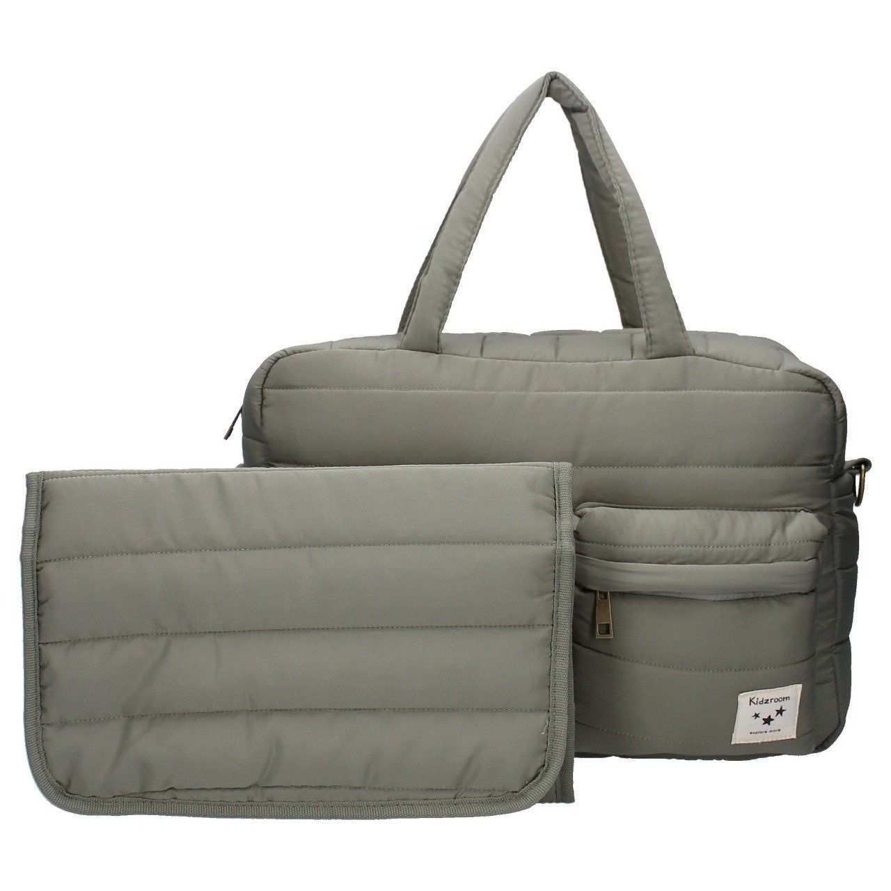 Sac à langer matelassé imperméable Kidzroom vert kaki