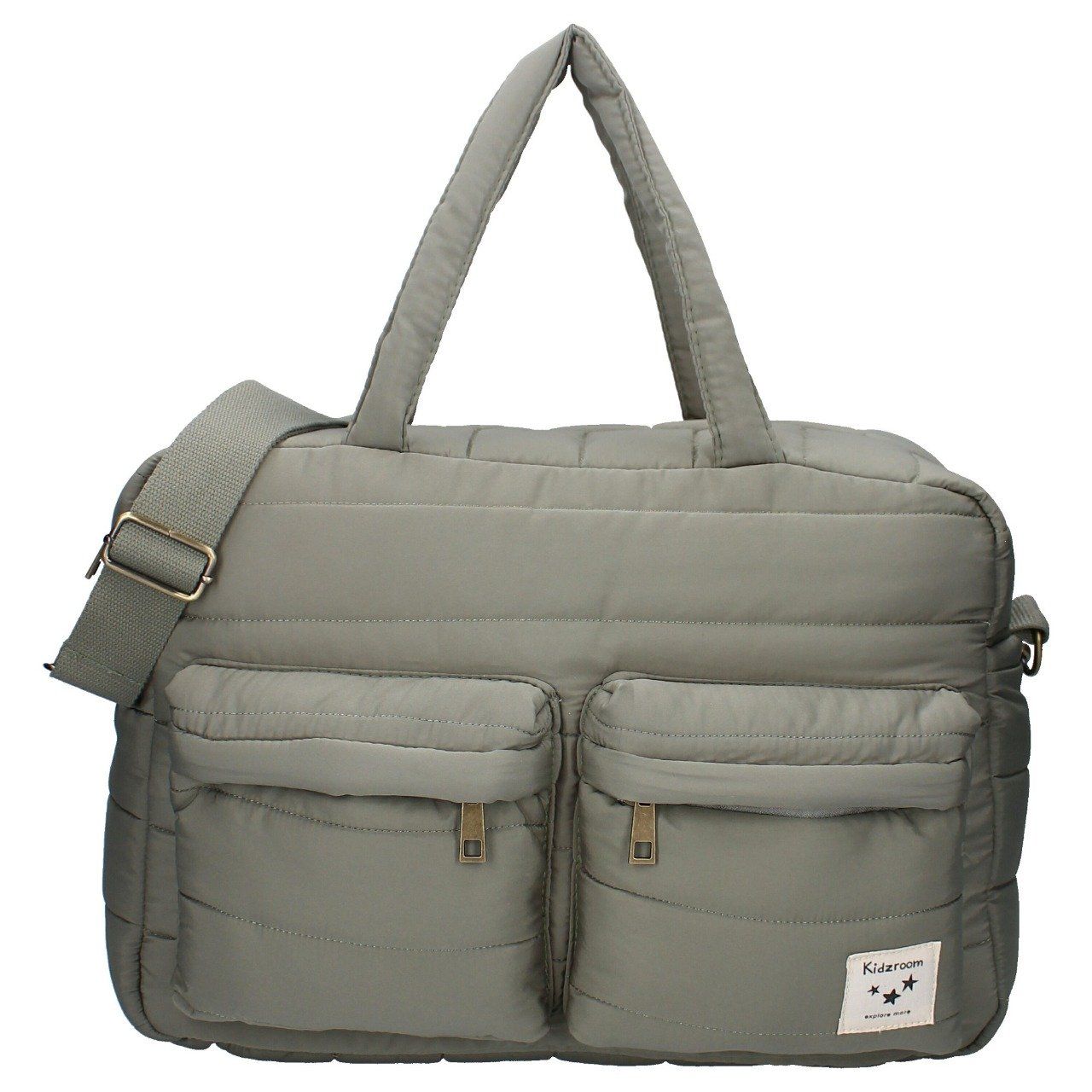 Sac à langer matelassé imperméable Kidzroom vert kaki