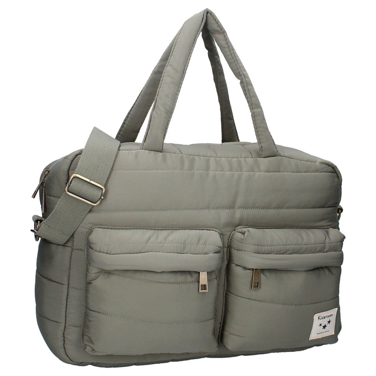 Sac à langer matelassé imperméable Kidzroom vert kaki