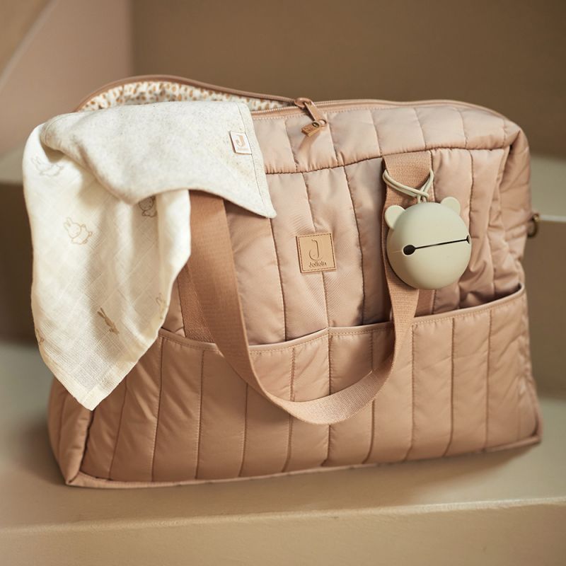 Sac à langer matelassé Jollein Puffed Moos biscuit